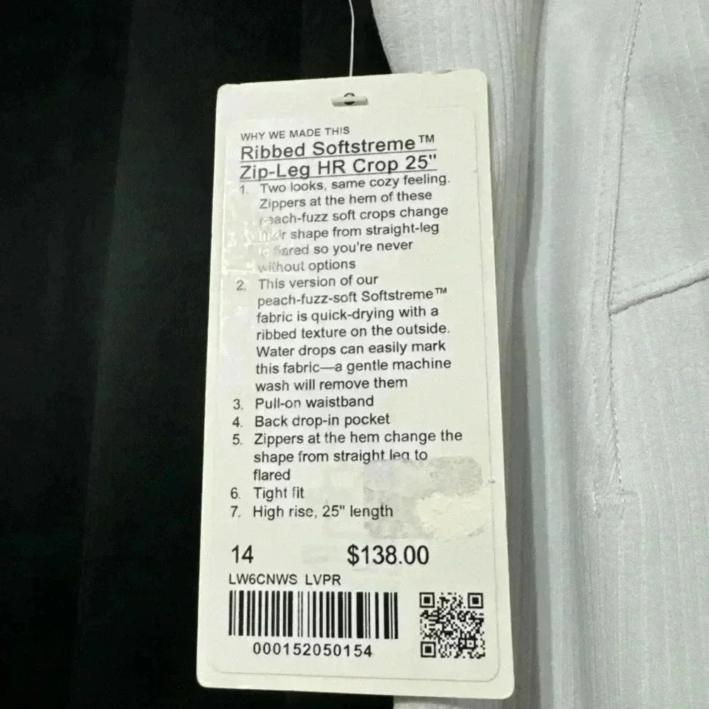 NWTs Lululemon Ribbed Softstreme Pants
